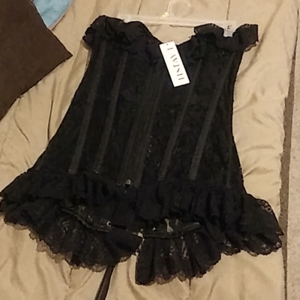 Black Lace Corset